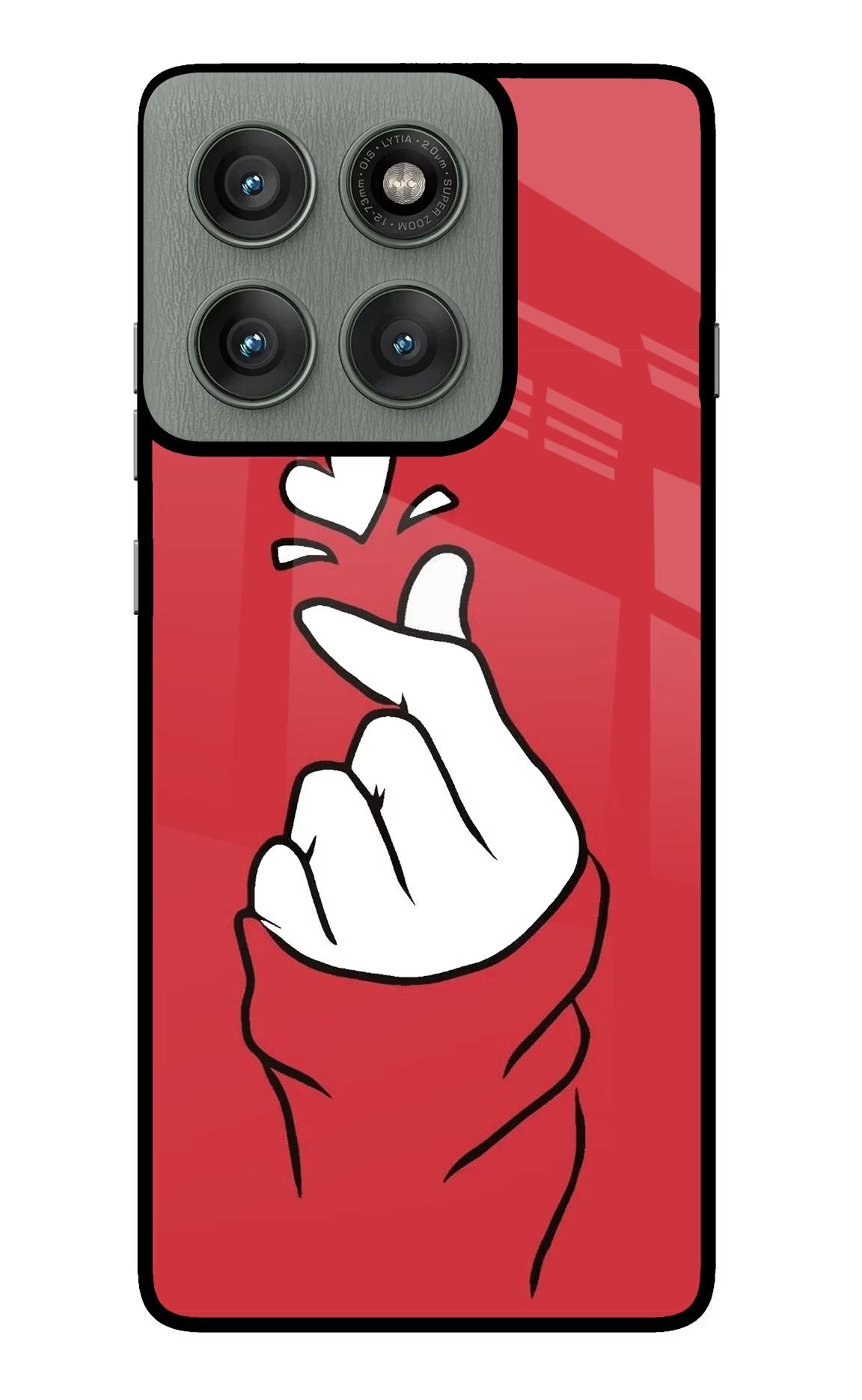 Korean Love Sign Moto Edge 60 Pro Back Cover