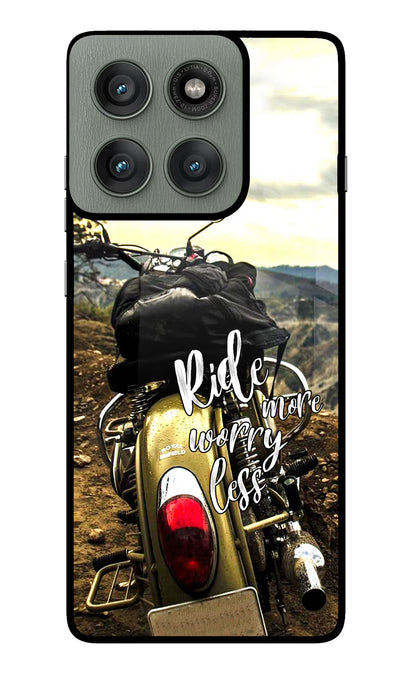 Ride More Worry Less Moto Edge 60 Pro Back Cover