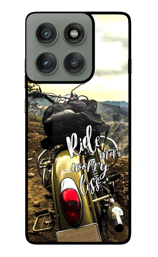 Ride More Worry Less Moto Edge 60 Pro Back Cover