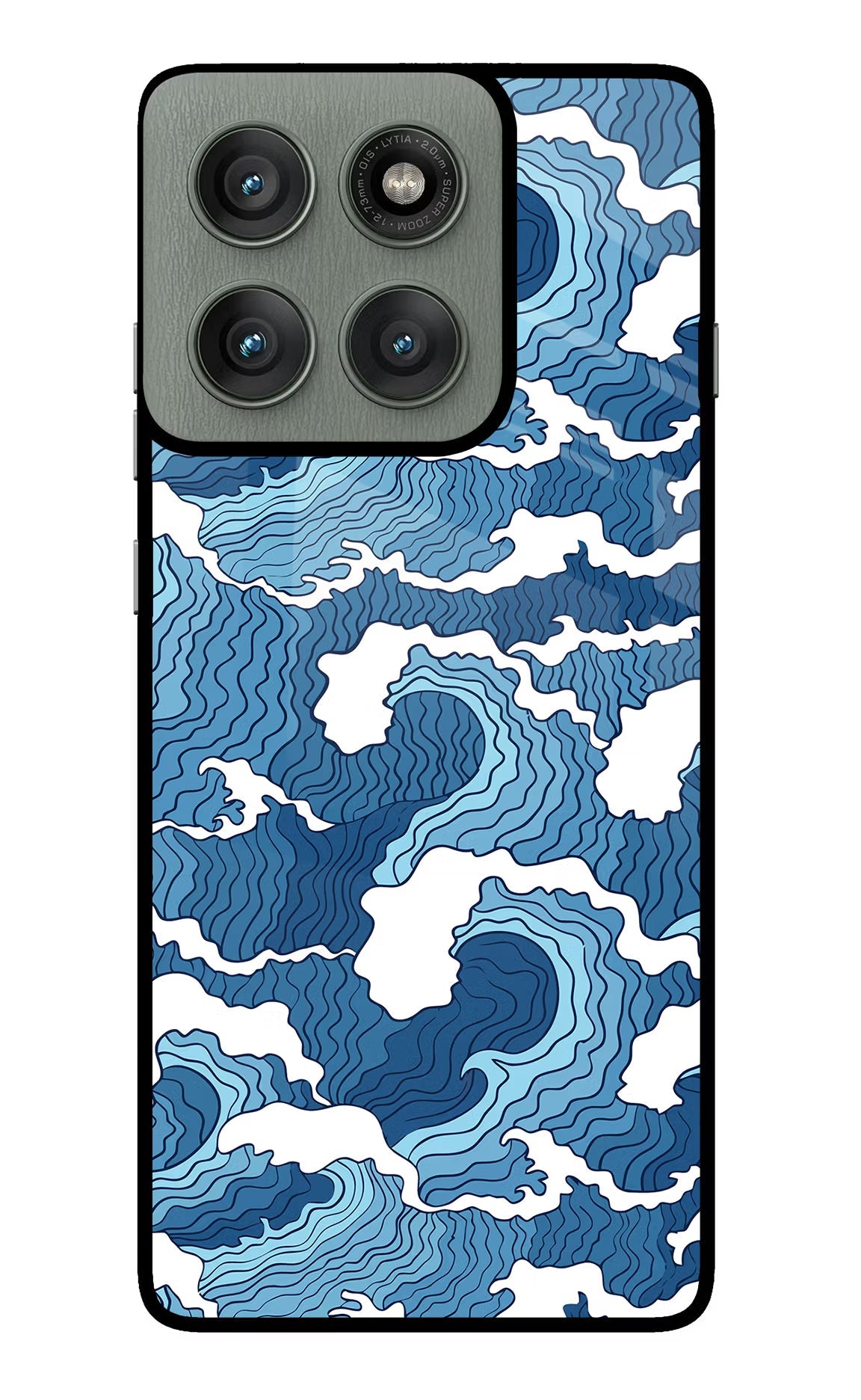 Blue Waves Moto Edge 60 Pro Back Cover