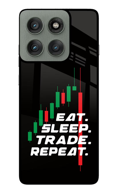 Eat Sleep Trade Repeat Moto Edge 60 Pro Back Cover