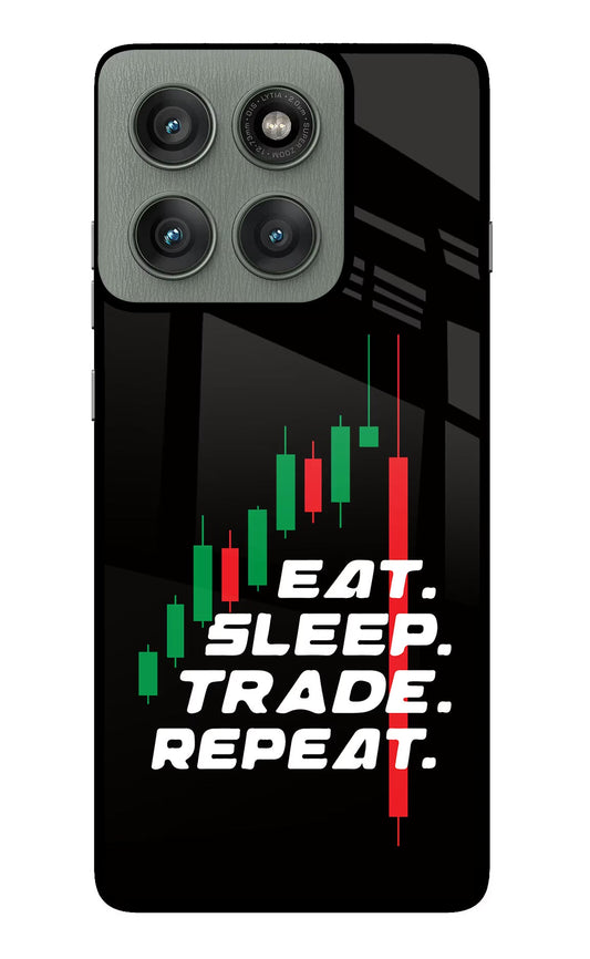 Eat Sleep Trade Repeat Moto Edge 60 Pro Back Cover