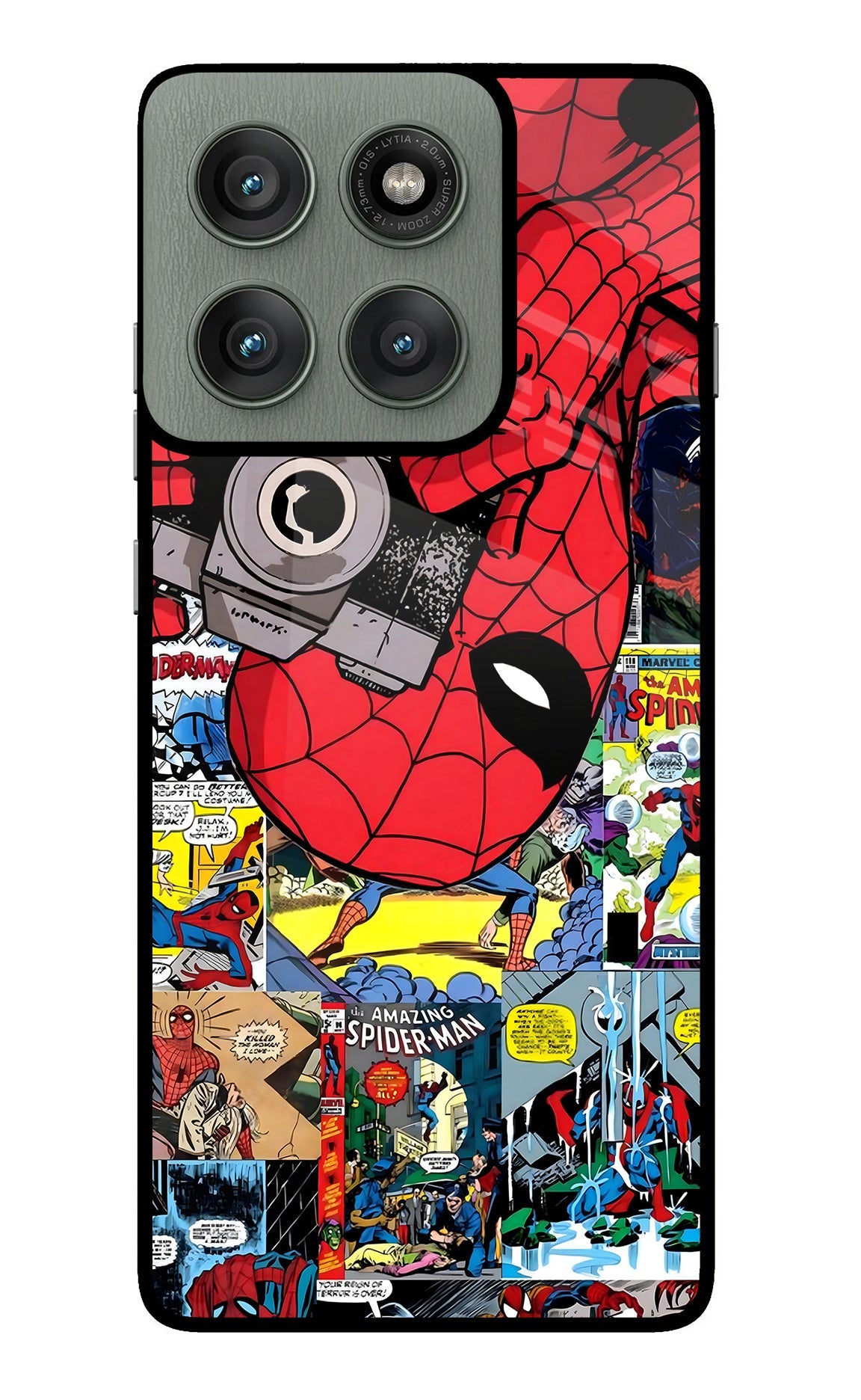 Spider Man Moto Edge 60 Pro Glass Case