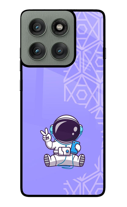 Cute Astronaut Chilling Moto Edge 60 Pro Back Cover