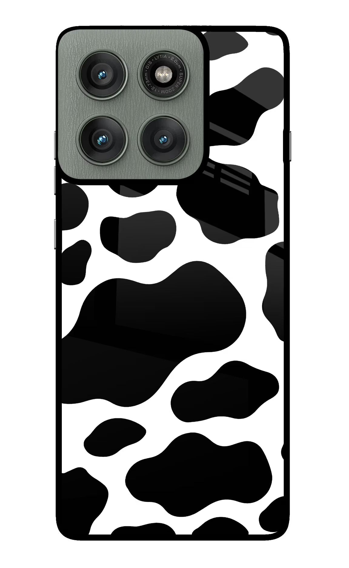 Cow Spots Moto Edge 60 Pro Glass Case