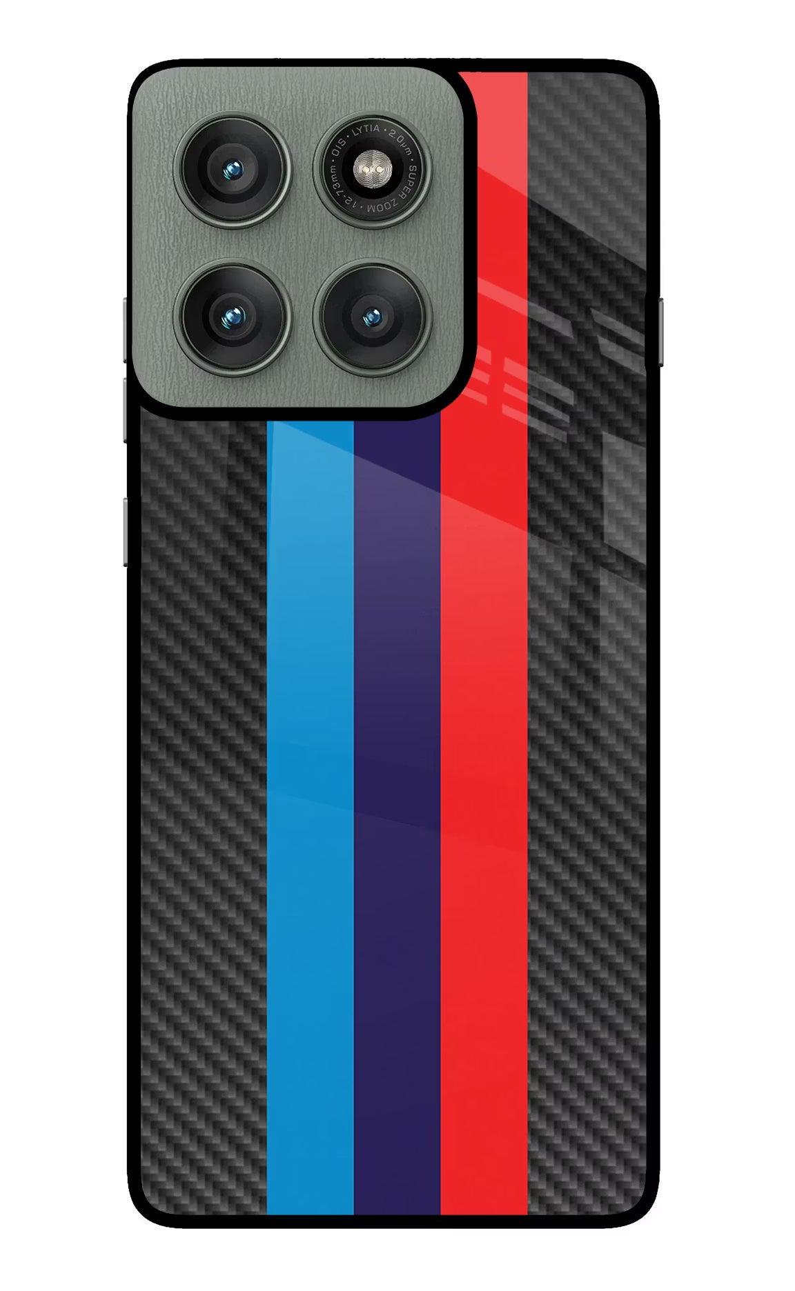 BMW Stripes Pattern Moto Edge 60 Pro Back Cover