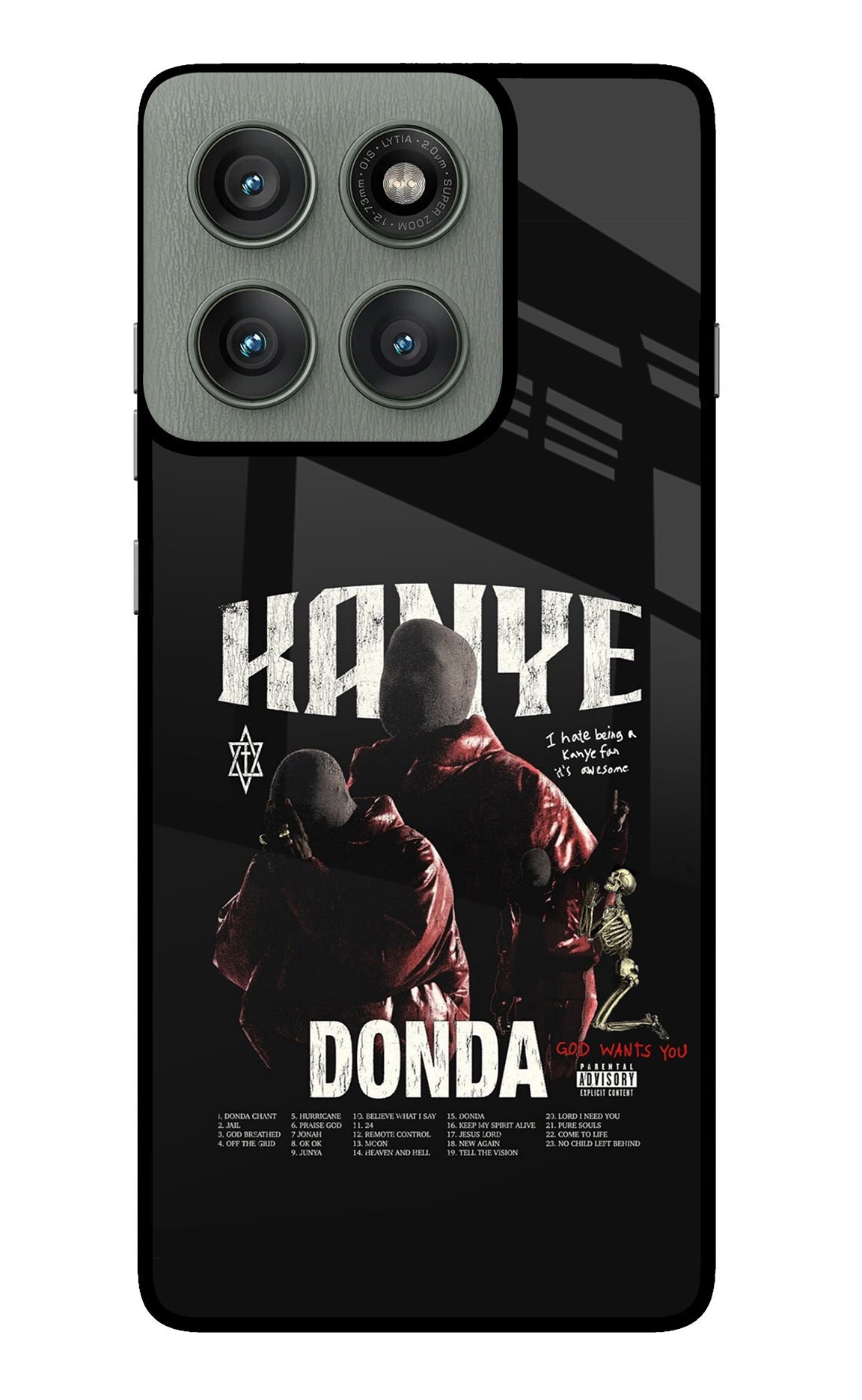 Donda Kanye West Moto Edge 60 Pro Glass Case