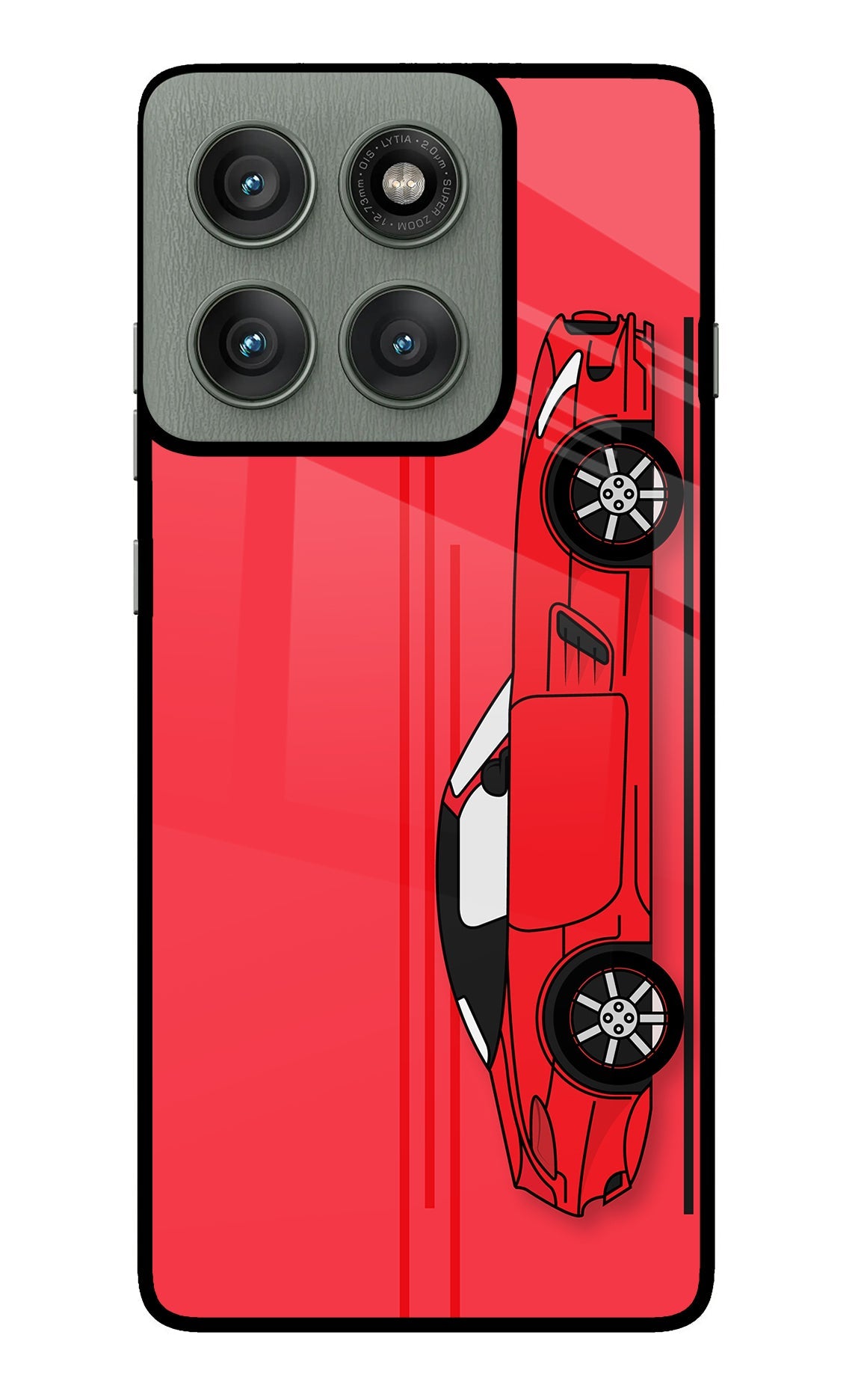 Red Velocity Moto Edge 60 Pro Back Cover