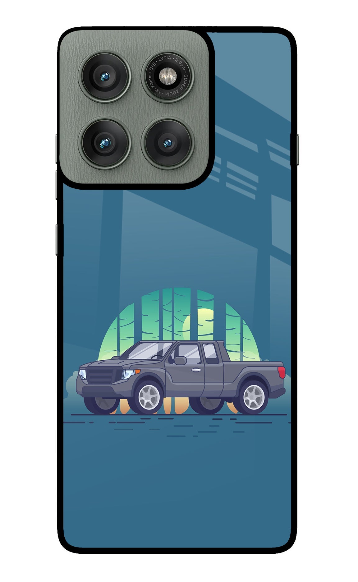 Retro Garage Vibe Moto Edge 60 Pro Back Cover