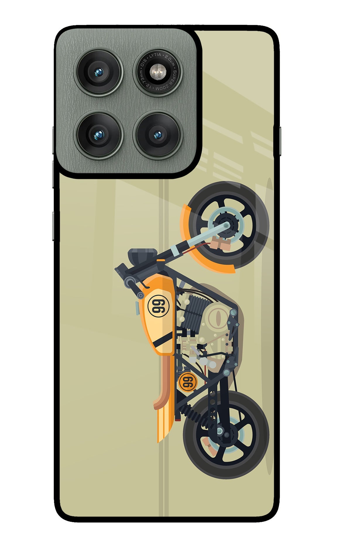 Vertical Speedster Moto Edge 60 Pro Back Cover