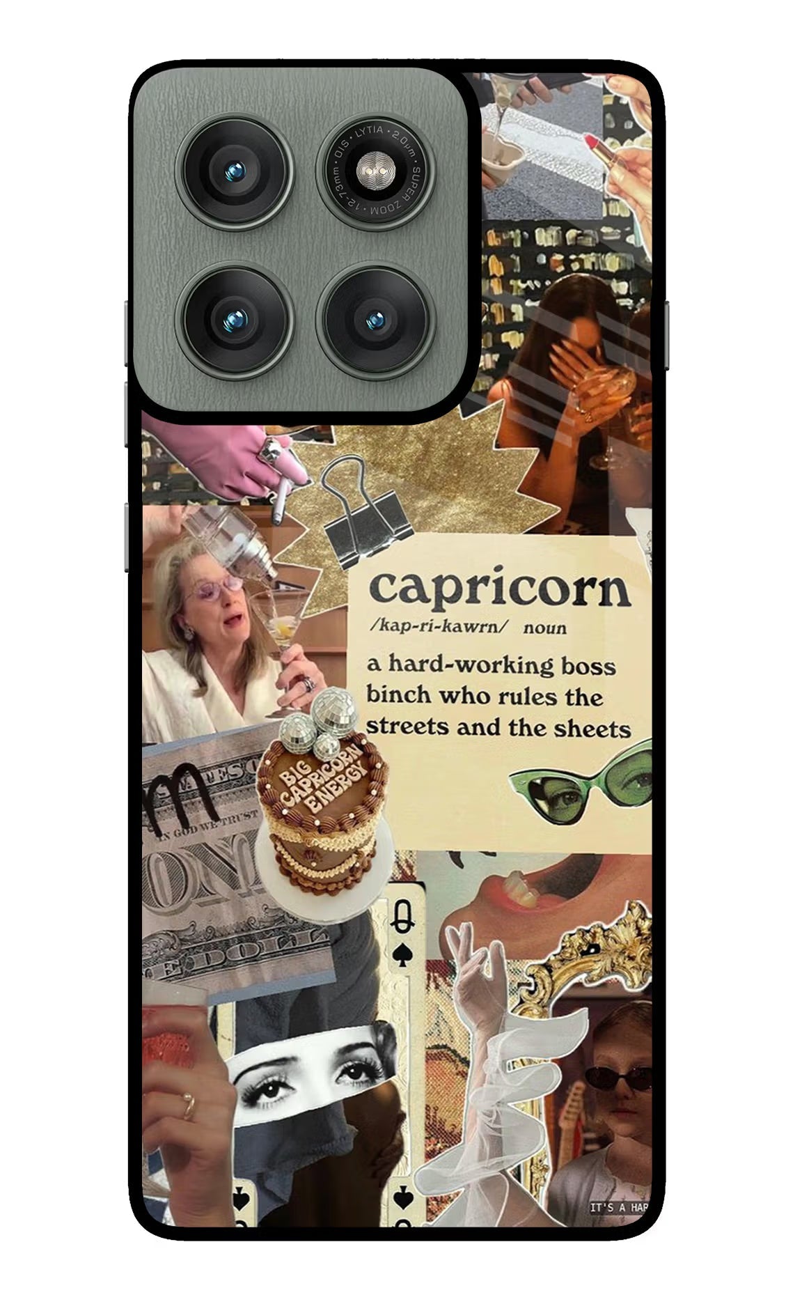 Capricorn Zodiac Moto Edge 60 Pro Glass Case