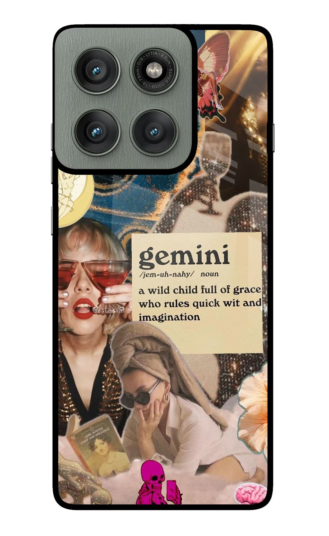 Gemini Zodiac Moto Edge 60 Pro Glass Case