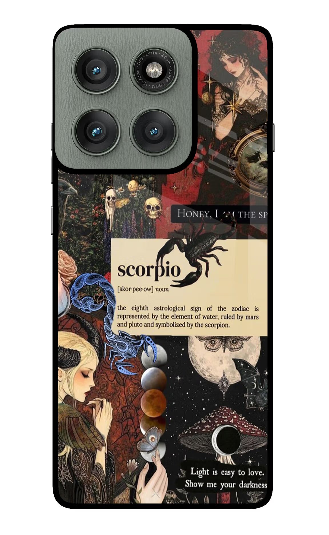 Scorpio Zodiac Moto Edge 60 Pro Glass Case