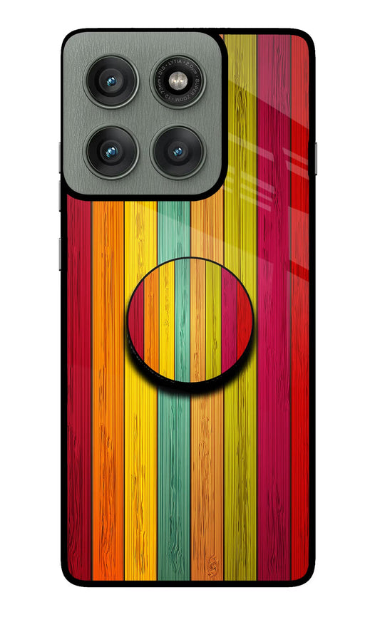 Multicolor Wooden Moto Edge 60 Pro Pop Case