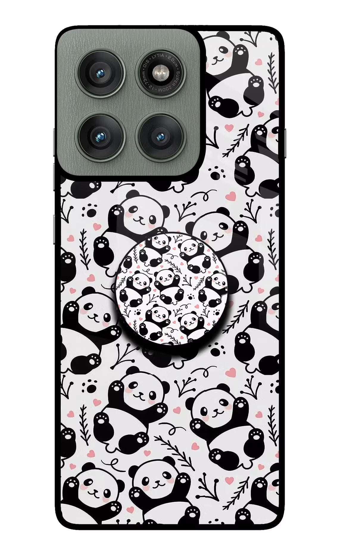 Cute Panda Moto Edge 60 Pro Pop Case