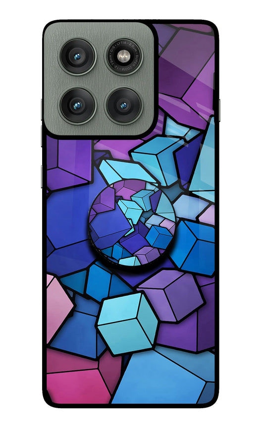 Cubic Abstract Moto Edge 60 Pro Pop Case