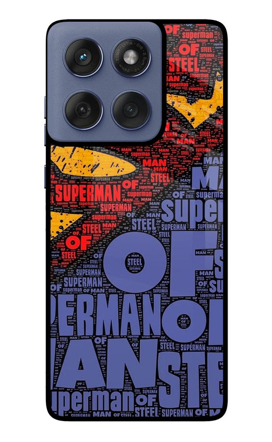Superman Moto Edge 60 Fusion Glass Case
