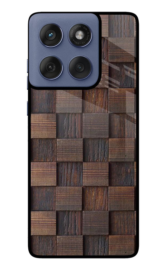 Wooden Cube Design Moto Edge 60 Fusion Back Cover