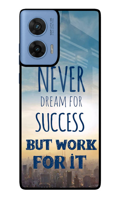 Never Dream For Success But Work For It Moto Edge 60 Fusion Back Cover
