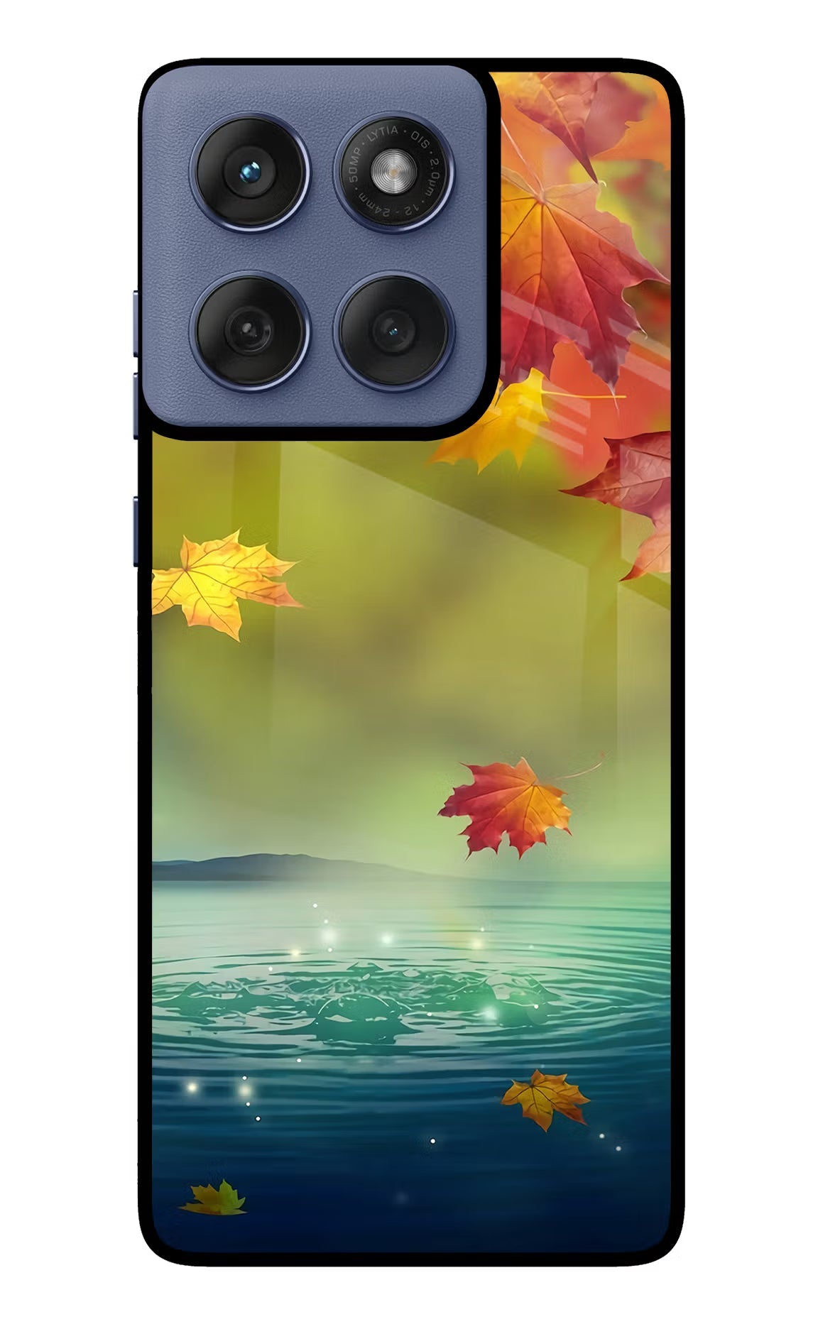 Flowers Moto Edge 60 Fusion Glass Case