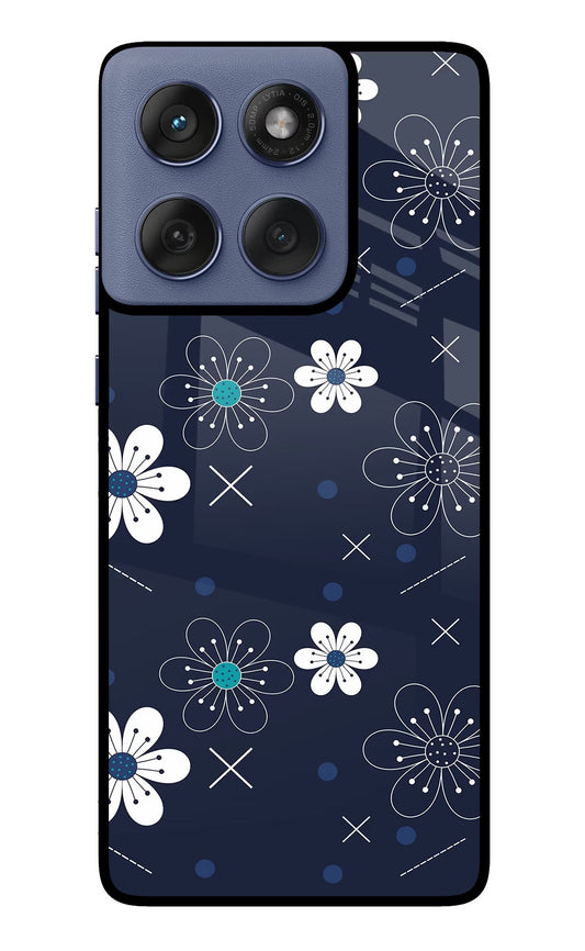 Flowers Moto Edge 60 Fusion Back Cover