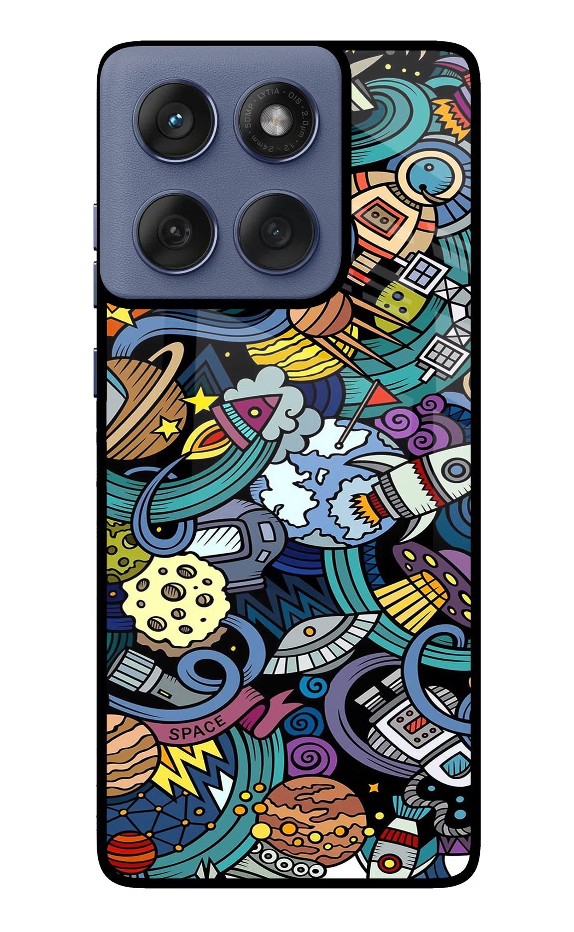 Space Abstract Moto Edge 60 Fusion Back Cover
