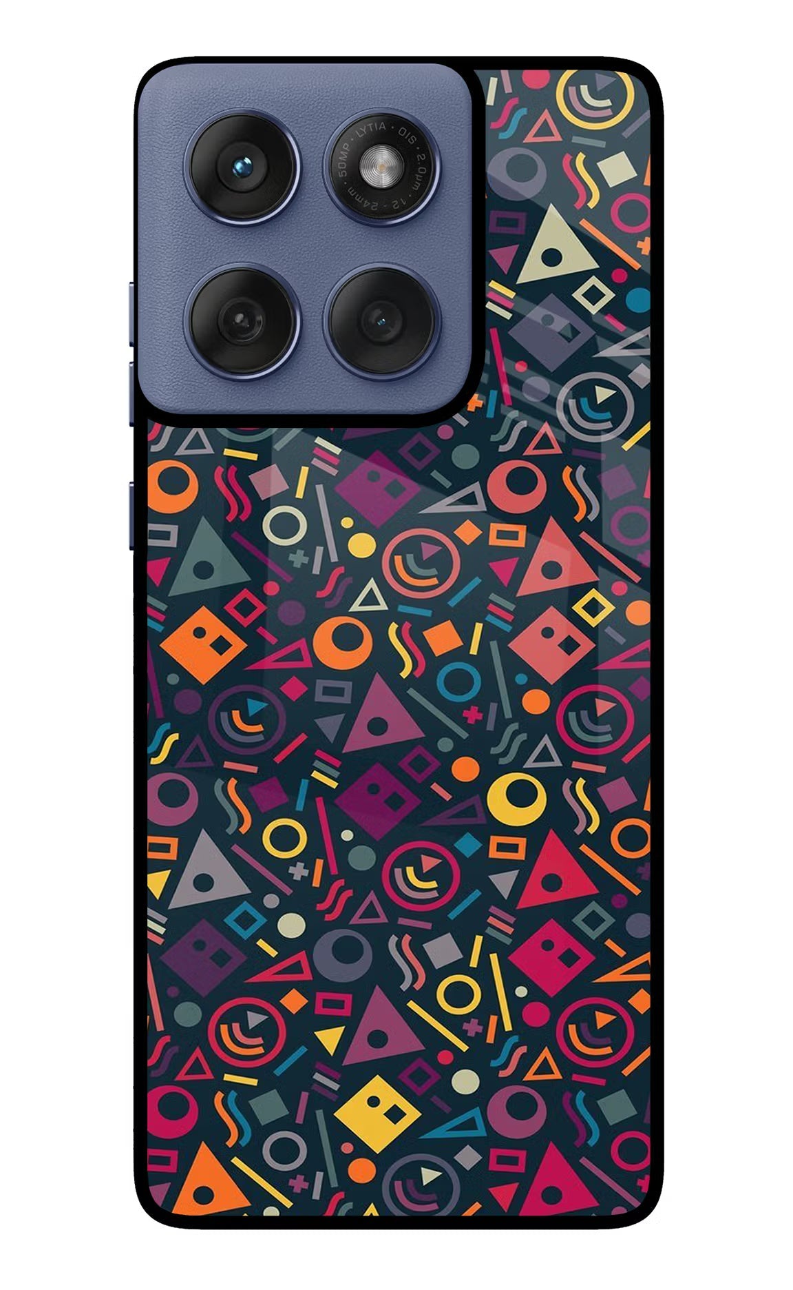 Geometric Abstract Moto Edge 60 Fusion Glass Case