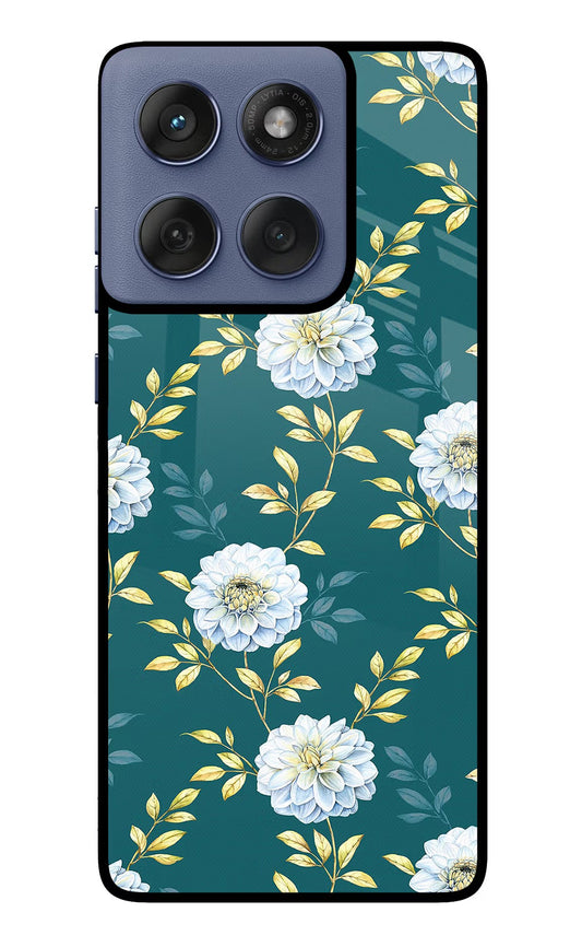 Flowers Moto Edge 60 Fusion Back Cover