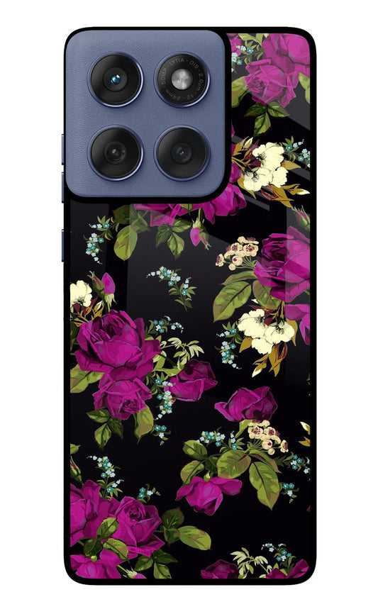 Flowers Moto Edge 60 Fusion Glass Case