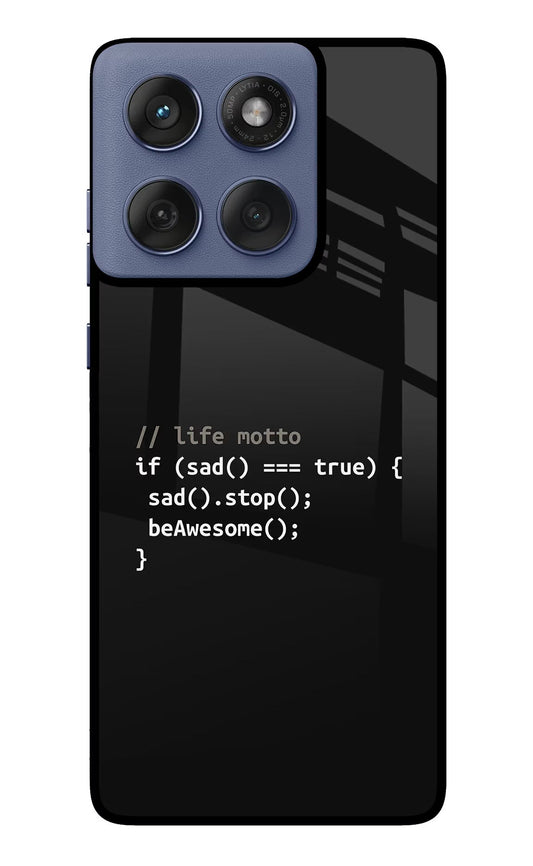 Life Motto Code Moto Edge 60 Fusion Glass Case