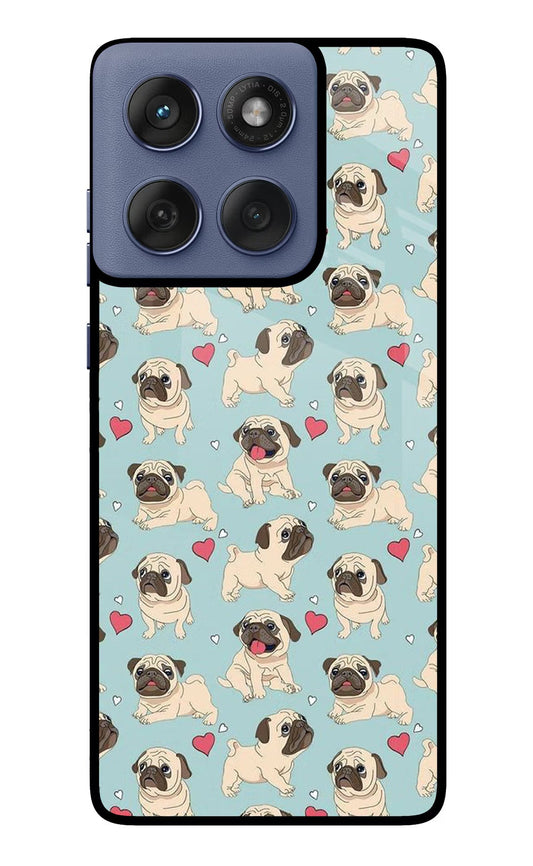 Pug Dog Moto Edge 60 Fusion Glass Case