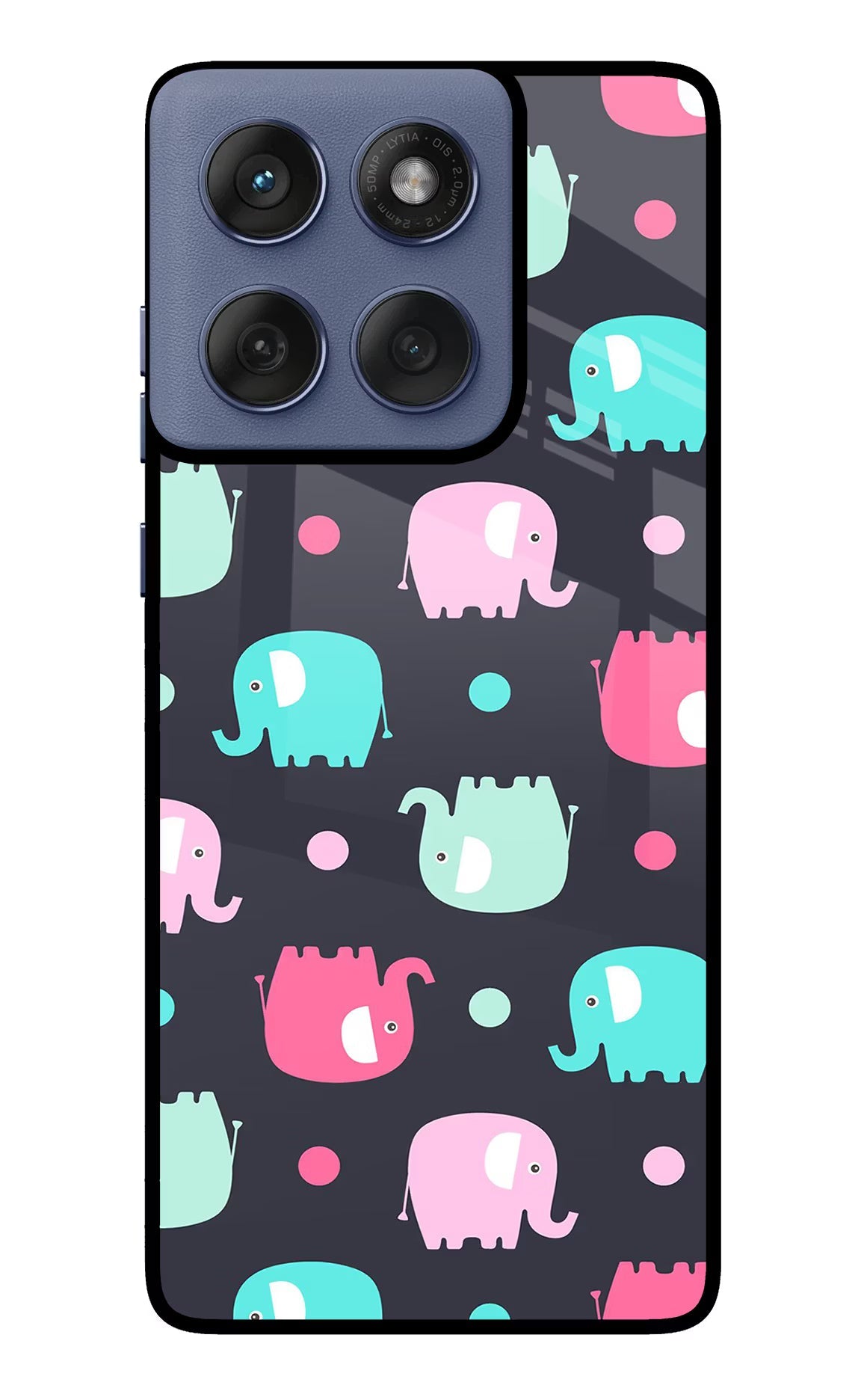 Elephants Moto Edge 60 Fusion Back Cover