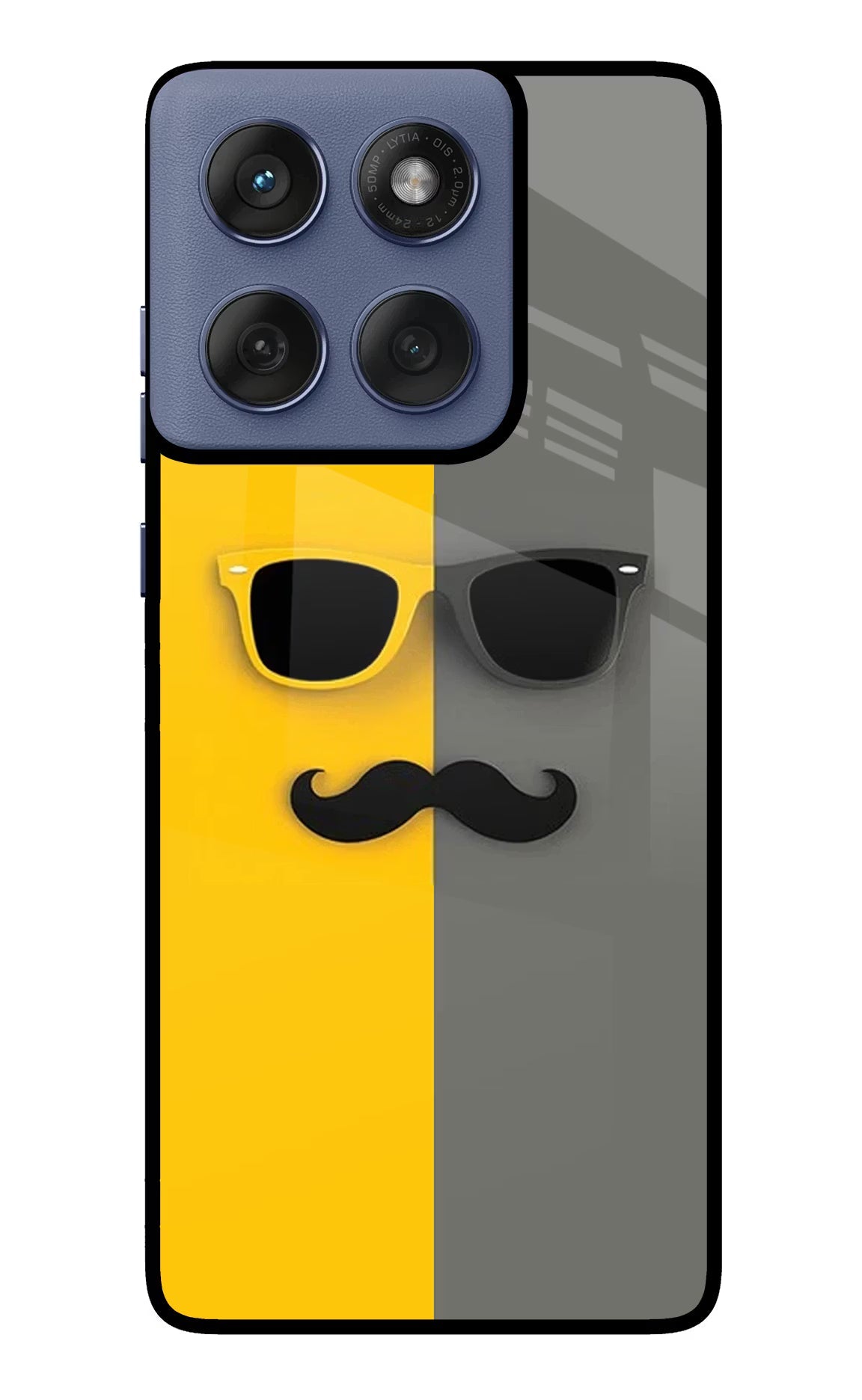 Sunglasses with Mustache Moto Edge 60 Fusion Glass Case