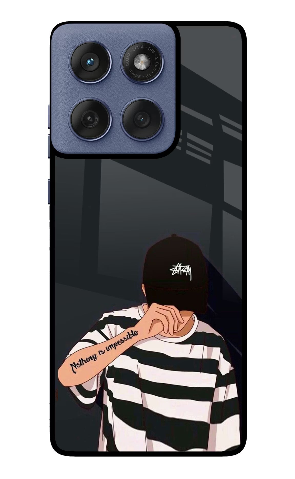 Aesthetic Boy Moto Edge 60 Fusion Glass Case