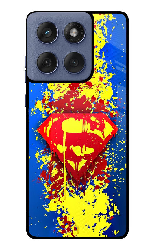 Superman logo Moto Edge 60 Fusion Glass Case