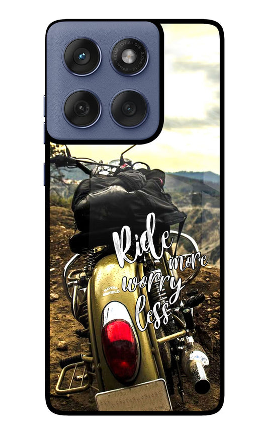 Ride More Worry Less Moto Edge 60 Fusion Back Cover