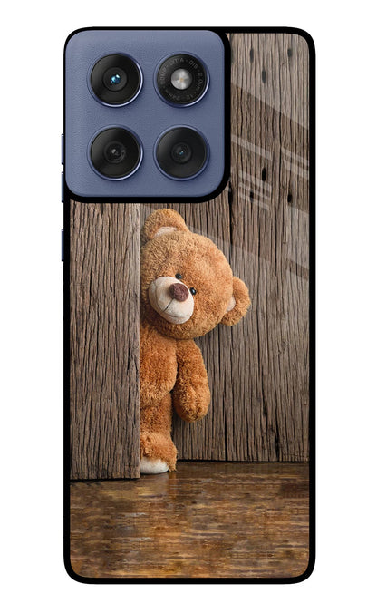 Teddy Wooden Moto Edge 60 Fusion Back Cover