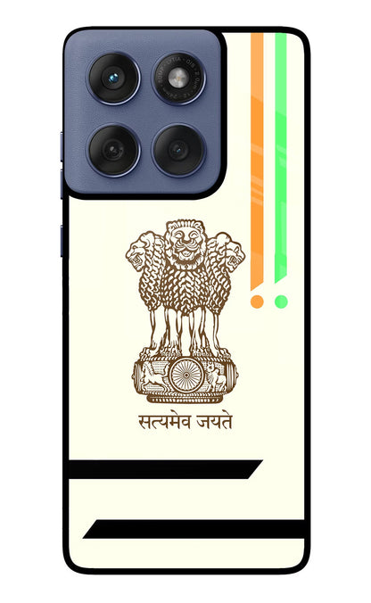 Satyamev Jayate Brown Logo Moto Edge 60 Fusion Back Cover