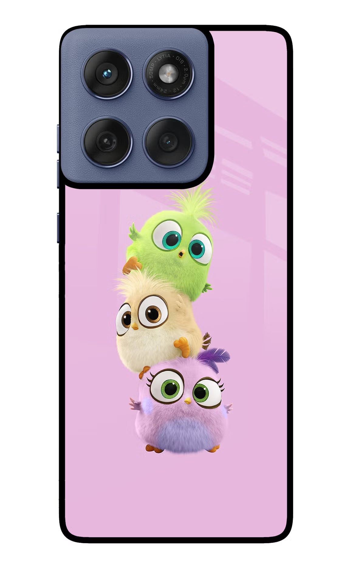 Cute Little Birds Moto Edge 60 Fusion Glass Case