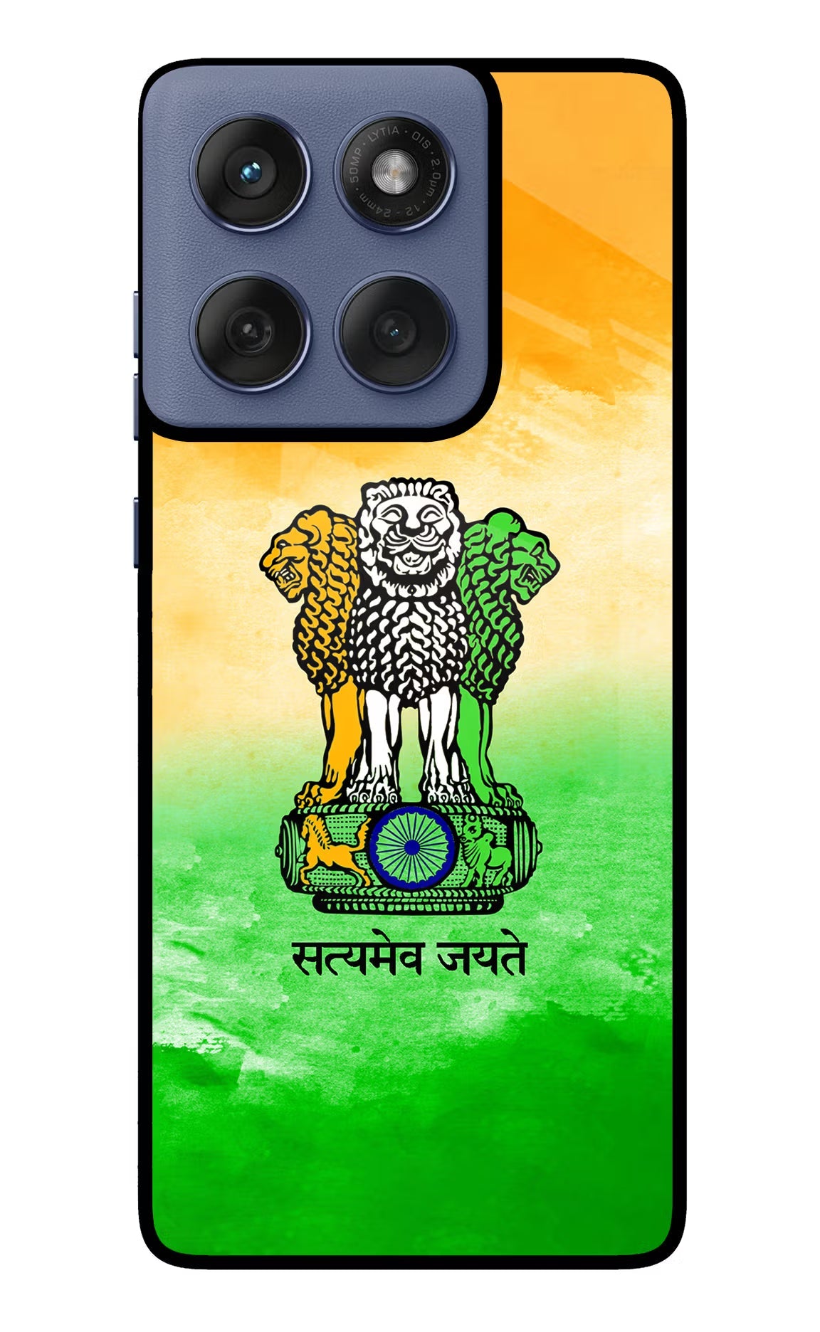 Satyamev Jayate Flag Moto Edge 60 Fusion Back Cover