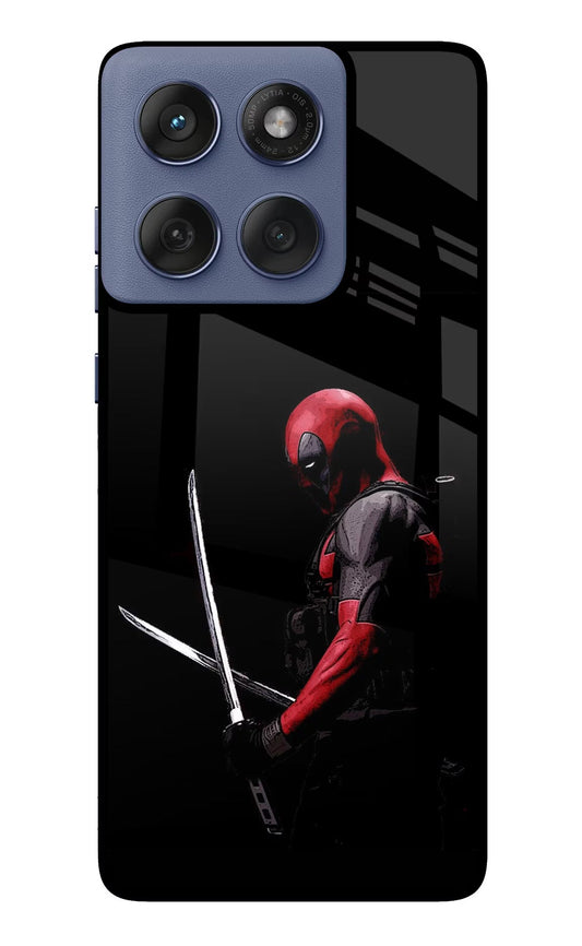 Deadpool Moto Edge 60 Fusion Glass Case
