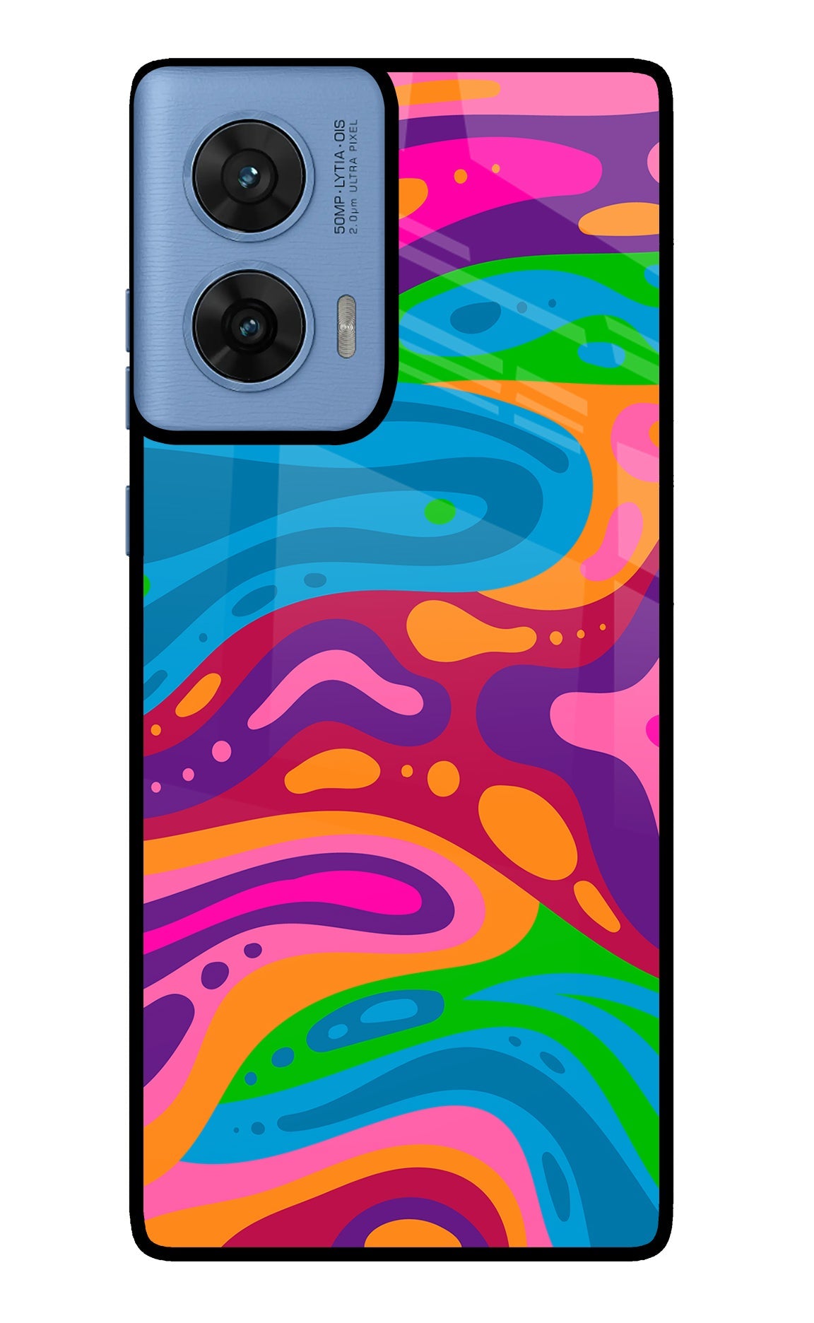 Trippy Pattern Moto Edge 60 Fusion Back Cover