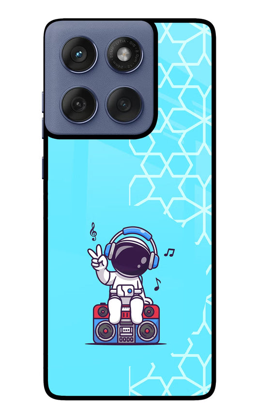 Cute Astronaut Chilling Moto Edge 60 Fusion Back Cover