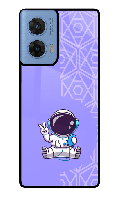 Cute Astronaut Chilling Moto Edge 60 Fusion Back Cover