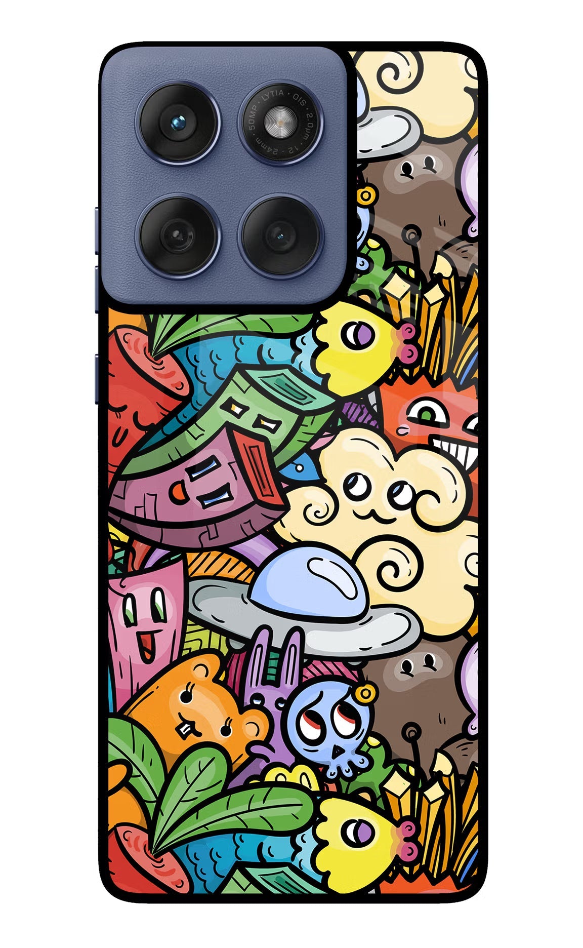 Veggie Doodle Moto Edge 60 Fusion Back Cover