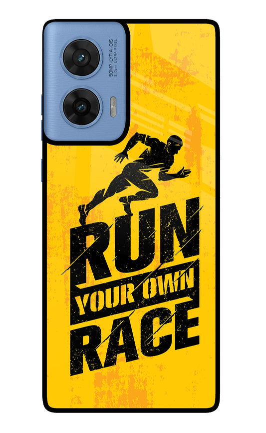 Run Your Own Race Moto Edge 60 Fusion Back Cover