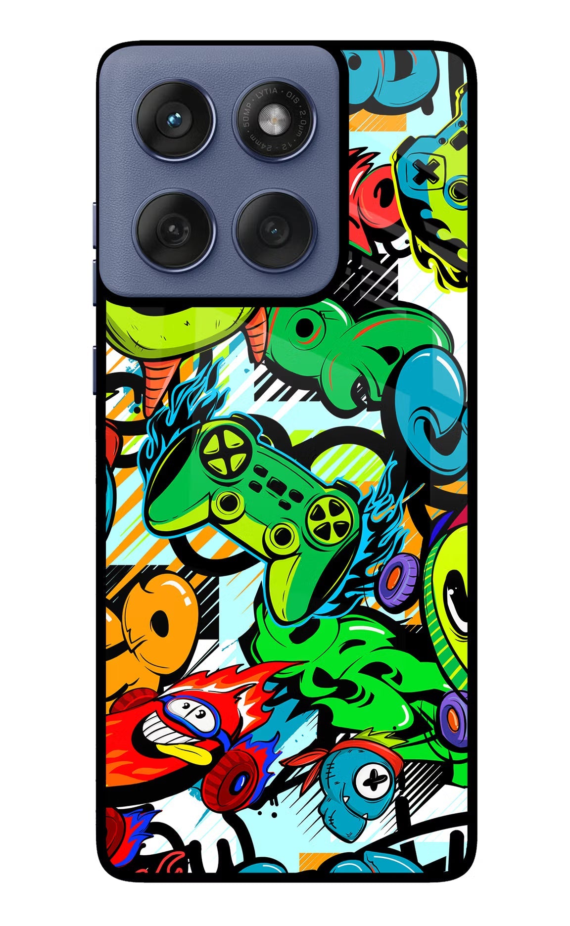 Game Doodle Moto Edge 60 Fusion Glass Case