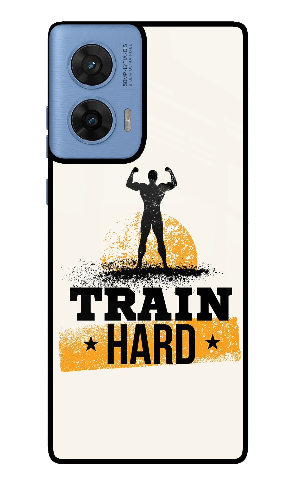 Train Hard Moto Edge 60 Fusion Glass Case