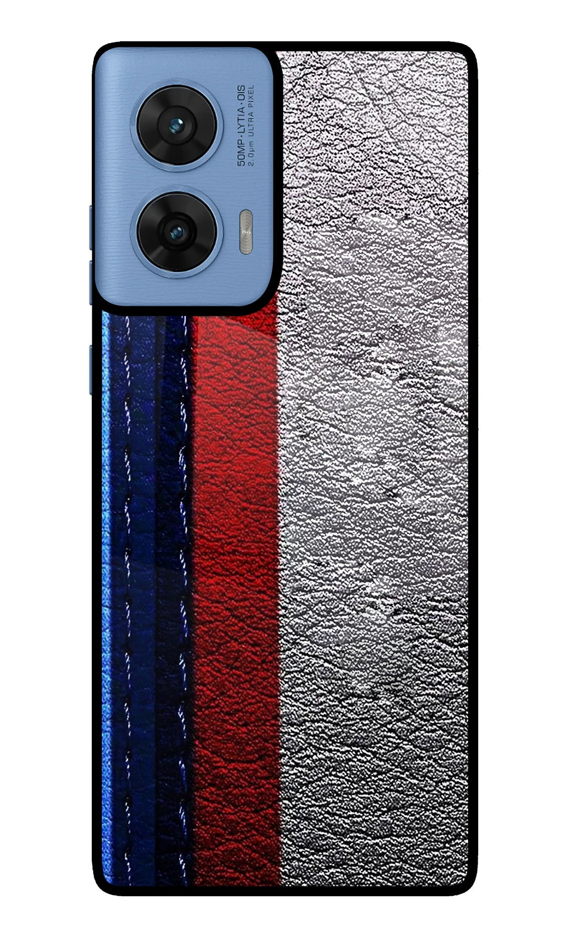 BMW Stripes Moto Edge 60 Fusion Glass Case