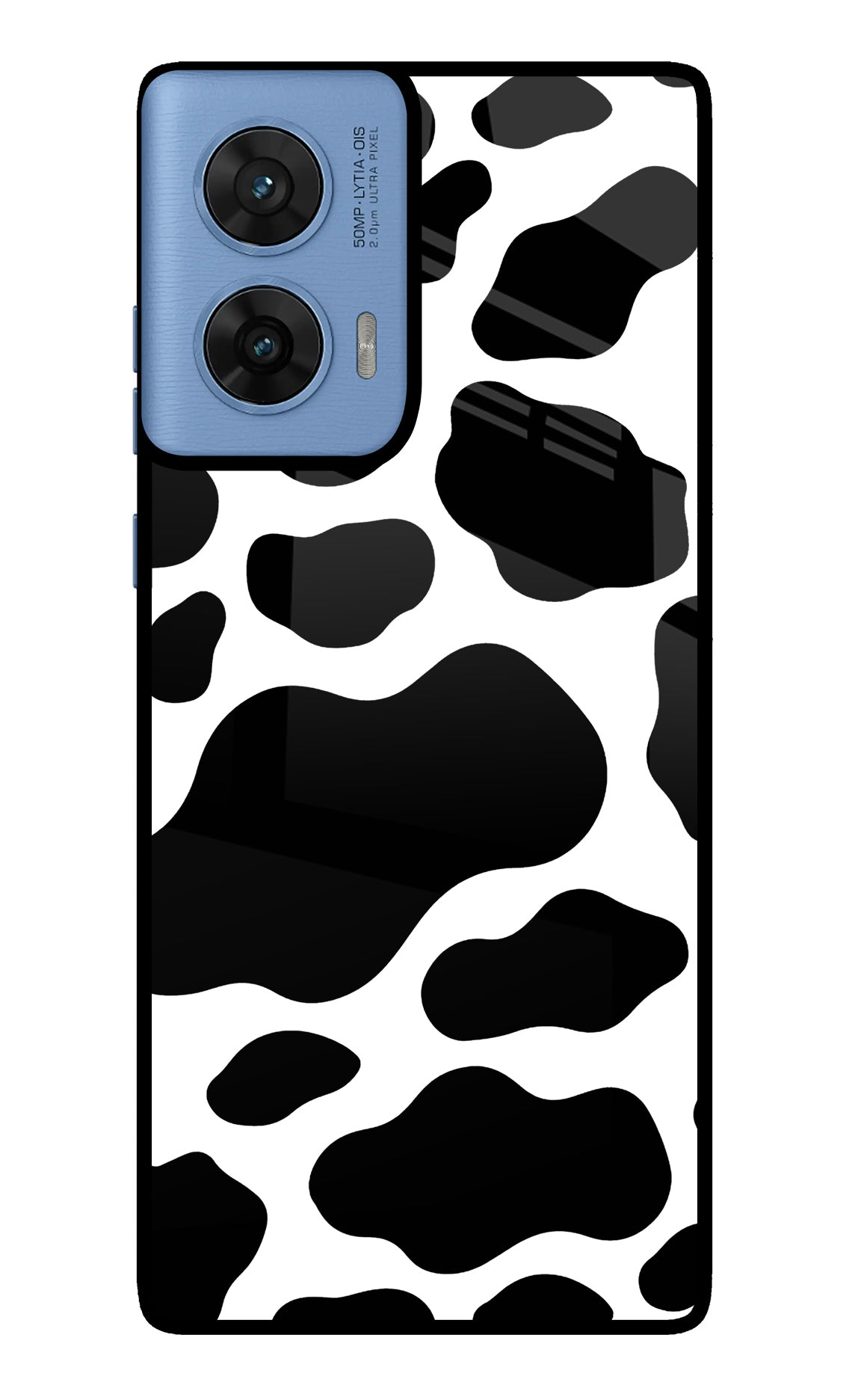 Cow Spots Moto Edge 60 Fusion Glass Case